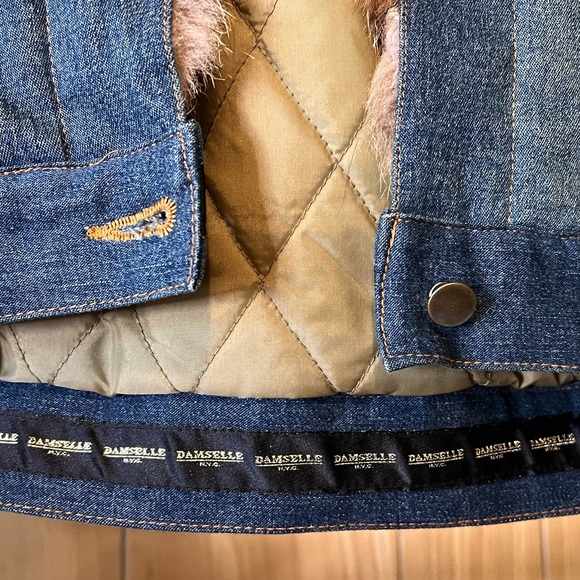 Women’s Faux Fur Demin Jacket - Picture 4 of 8